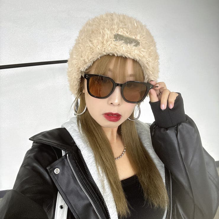 プレートシャギーニット帽 | non-hedge  | 詳細画像16 