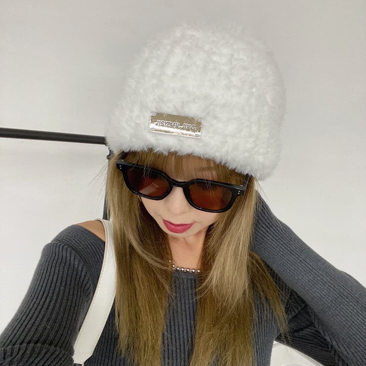 プレートシャギーニット帽 | non-hedge  | 詳細画像9 