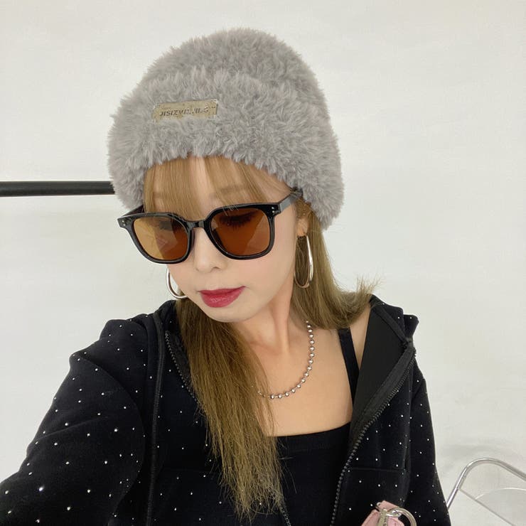 プレートシャギーニット帽 | non-hedge  | 詳細画像23 