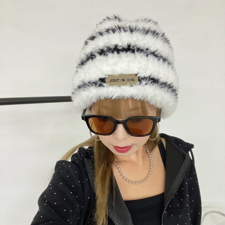 プレートシャギーニット帽 | non-hedge  | 詳細画像30 