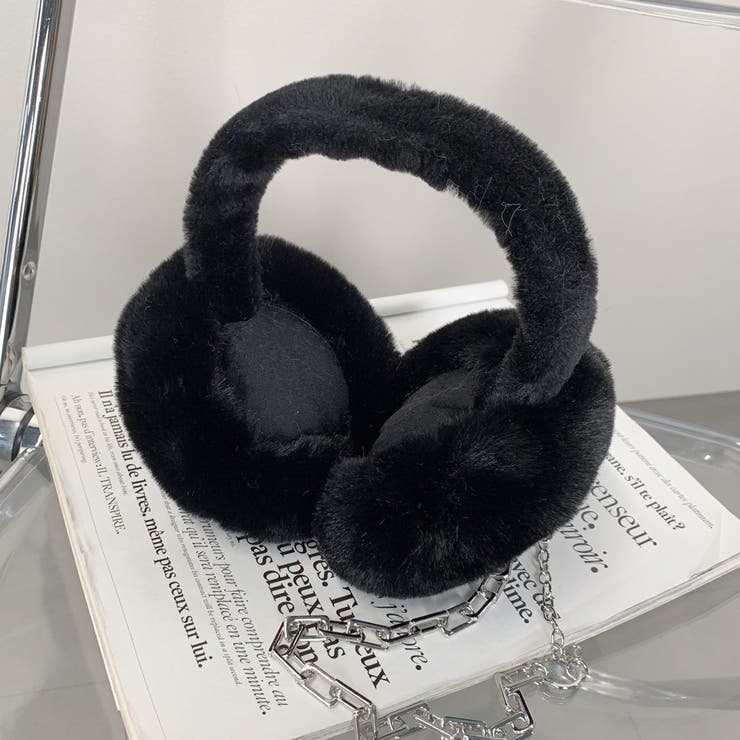 ブラック | ファーイヤーマフ | non-hedge 