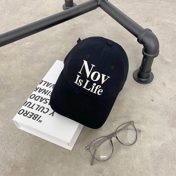 ブラック | ロゴ刺繍キャップ | non-hedge 