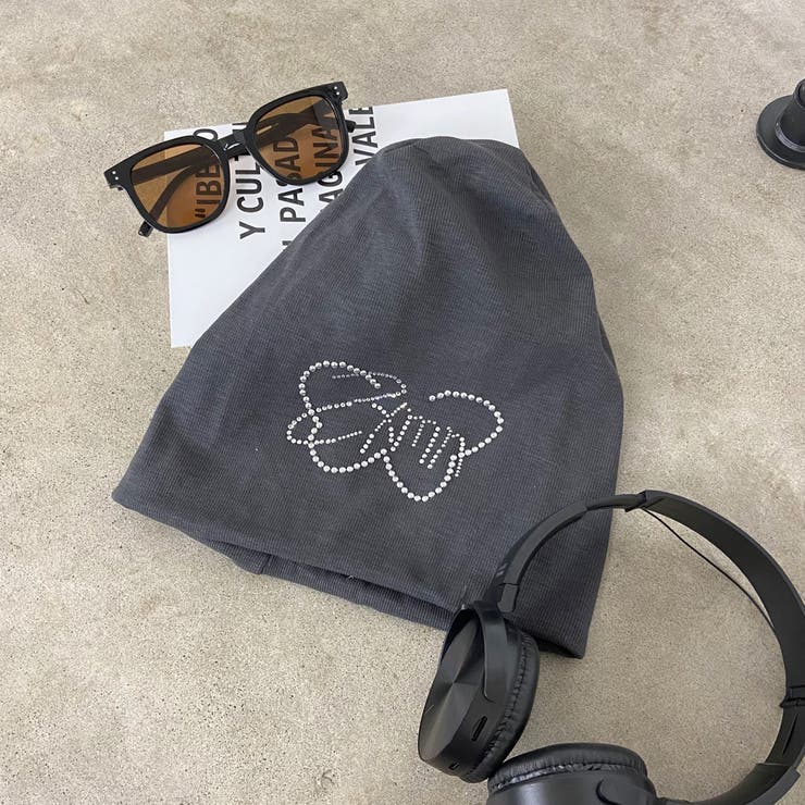 チャコール | ストーンモチーフビーニー | non-hedge 