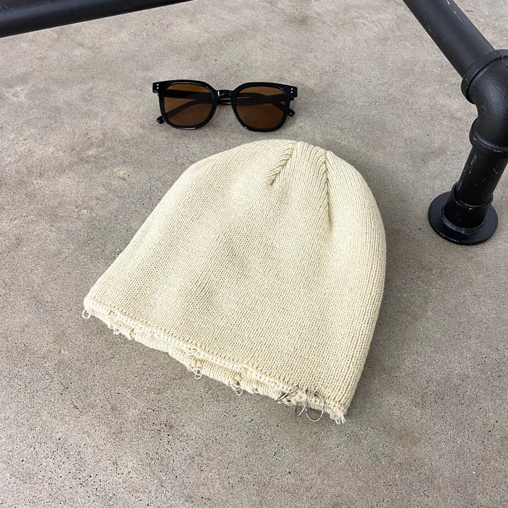 アイボリー | リングダメージビーニー | non-hedge 