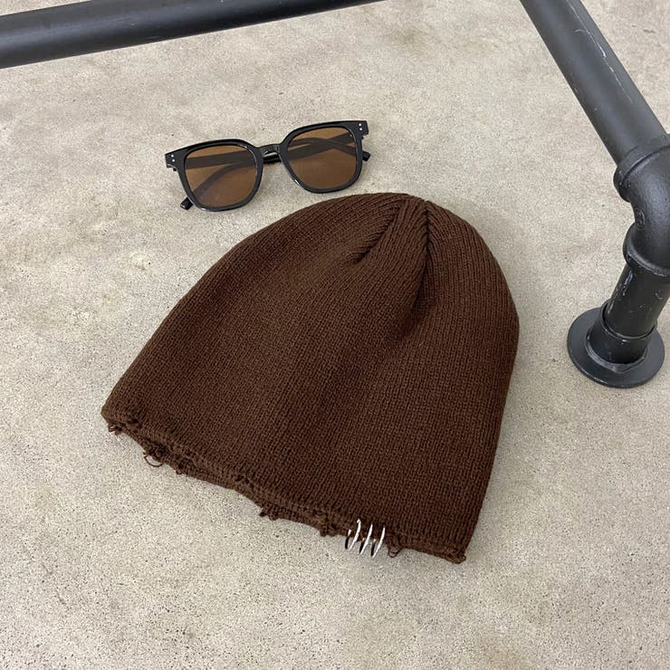 ブラウン | リングダメージビーニー | non-hedge 