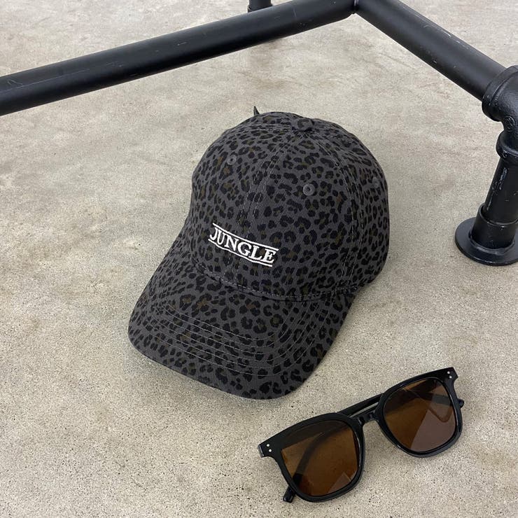 チャコール | ヒョウ柄キャップ | non-hedge 