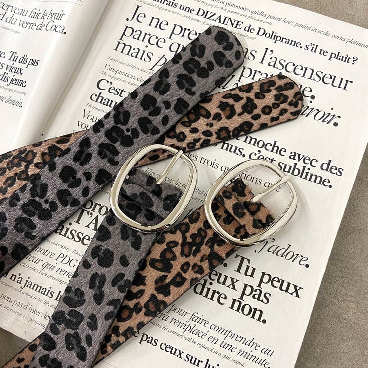 ヒョウ柄ベルト | non-hedge  | 詳細画像1 