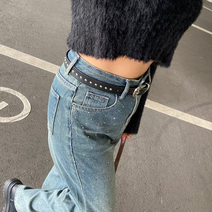 アンティーク風バックルスタッズベルト | non-hedge  | 詳細画像10 