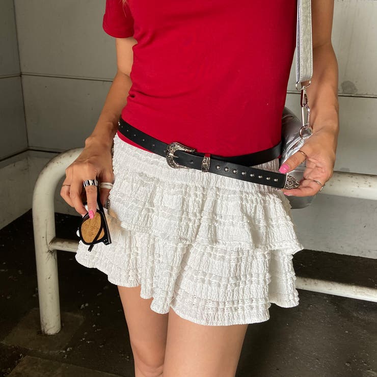 アンティーク風バックルスタッズベルト | non-hedge  | 詳細画像16 