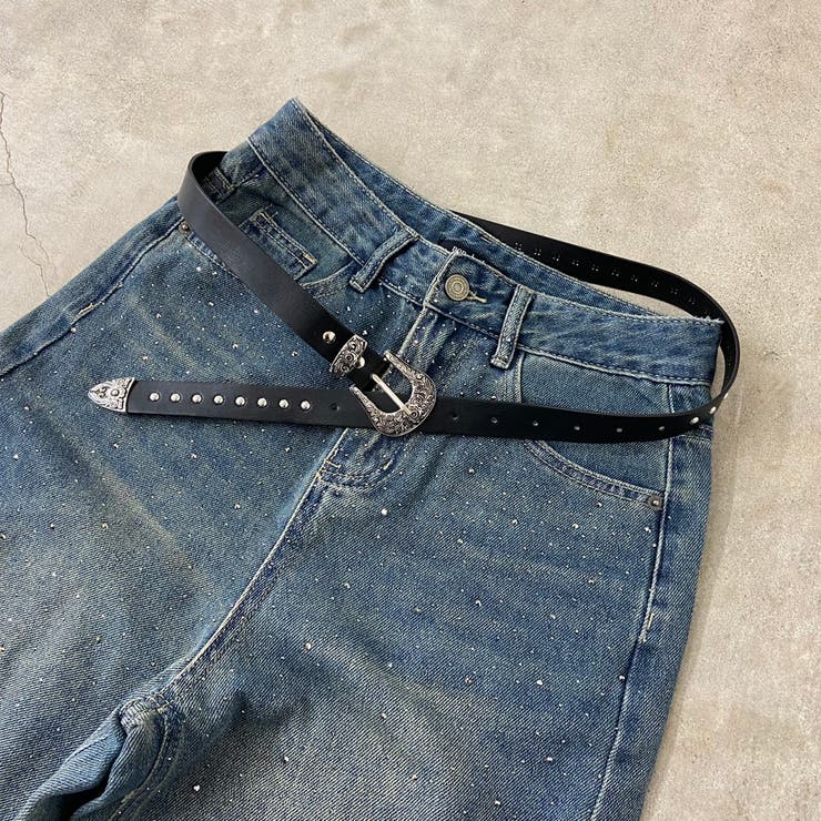 アンティーク風バックルスタッズベルト | non-hedge  | 詳細画像18 