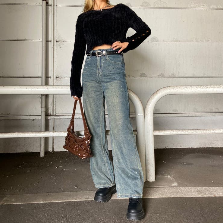 アンティーク風バックルスタッズベルト | non-hedge  | 詳細画像2 