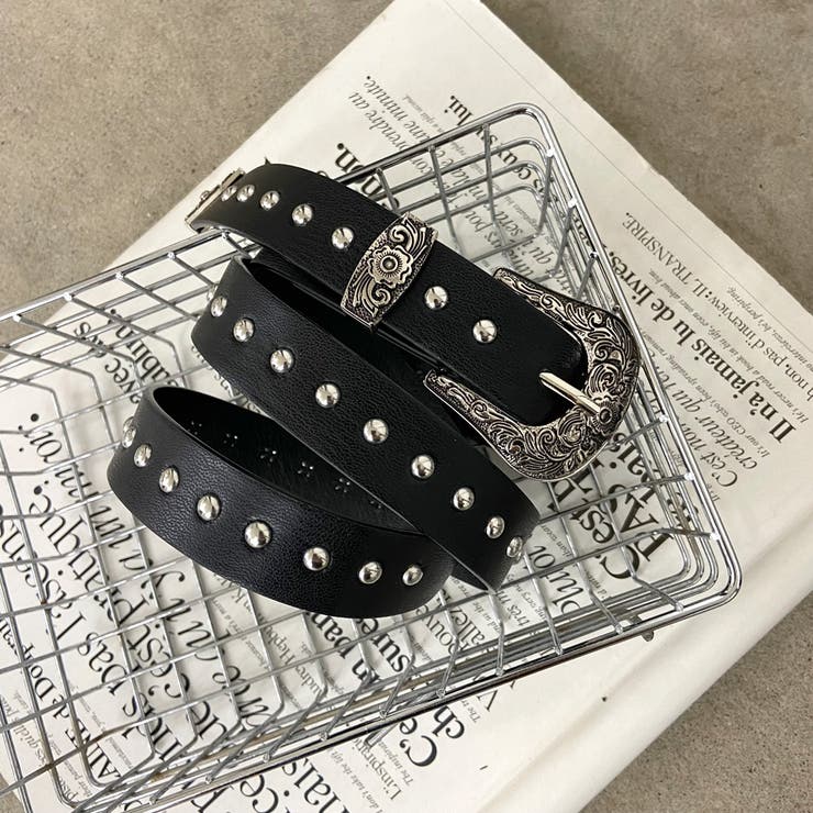 アンティーク風バックルスタッズベルト | non-hedge  | 詳細画像22 