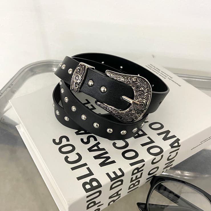 アンティーク風バックルスタッズベルト | non-hedge  | 詳細画像23 