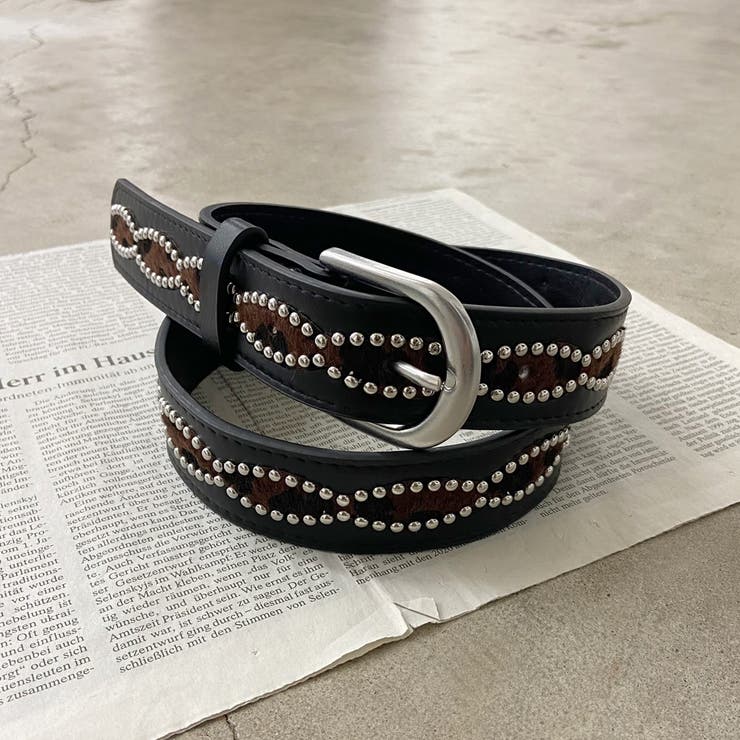 スタッズハラコヒョウ柄ベルト | non-hedge  | 詳細画像26 