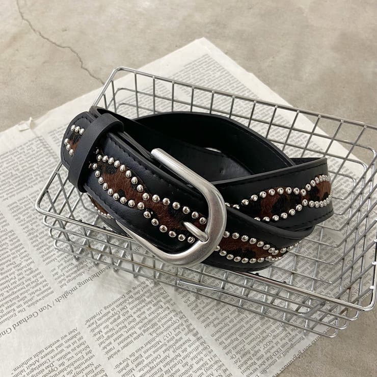 スタッズハラコヒョウ柄ベルト | non-hedge  | 詳細画像30 