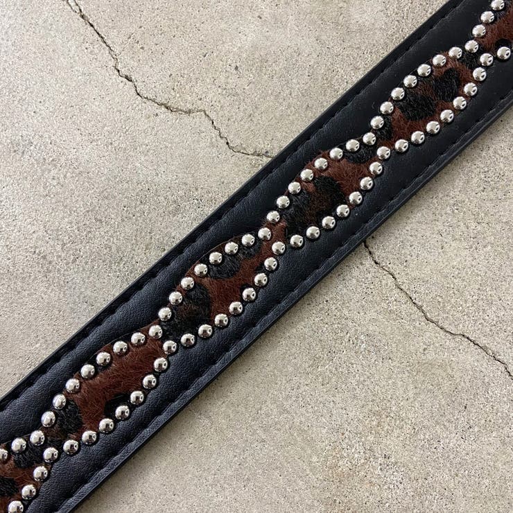 スタッズハラコヒョウ柄ベルト | non-hedge  | 詳細画像38 