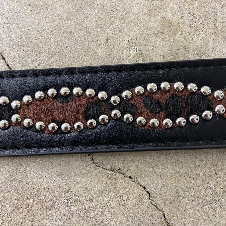 スタッズハラコヒョウ柄ベルト | non-hedge  | 詳細画像43 