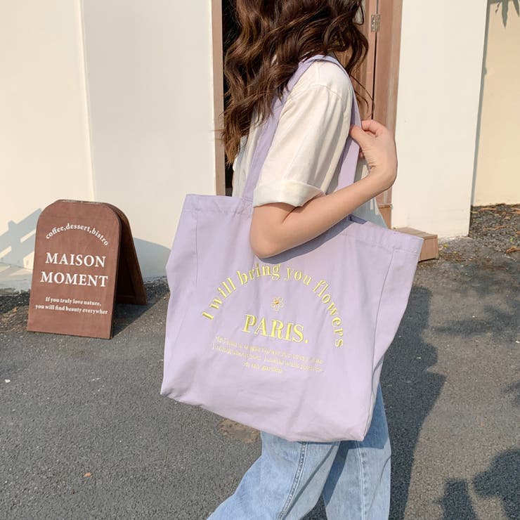 刺繍ロゴキャンバストートバッグ[品番：NHGW0004788]｜non-hedge