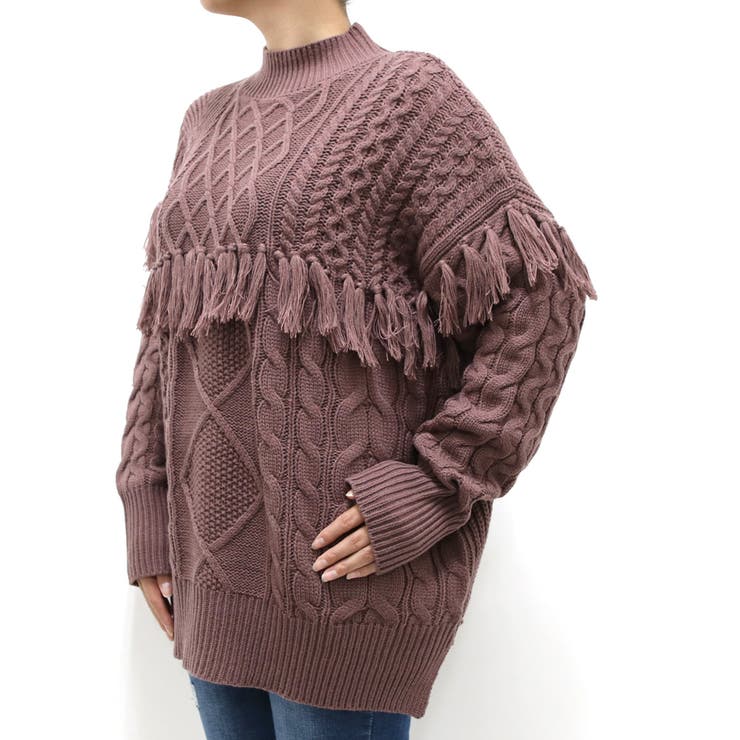 フリンジニットプルオーバー レディース ファッション | non-hedge  | 詳細画像11