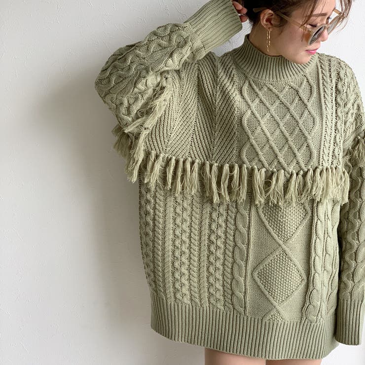 フリンジニットプルオーバー レディース ファッション | non-hedge  | 詳細画像3