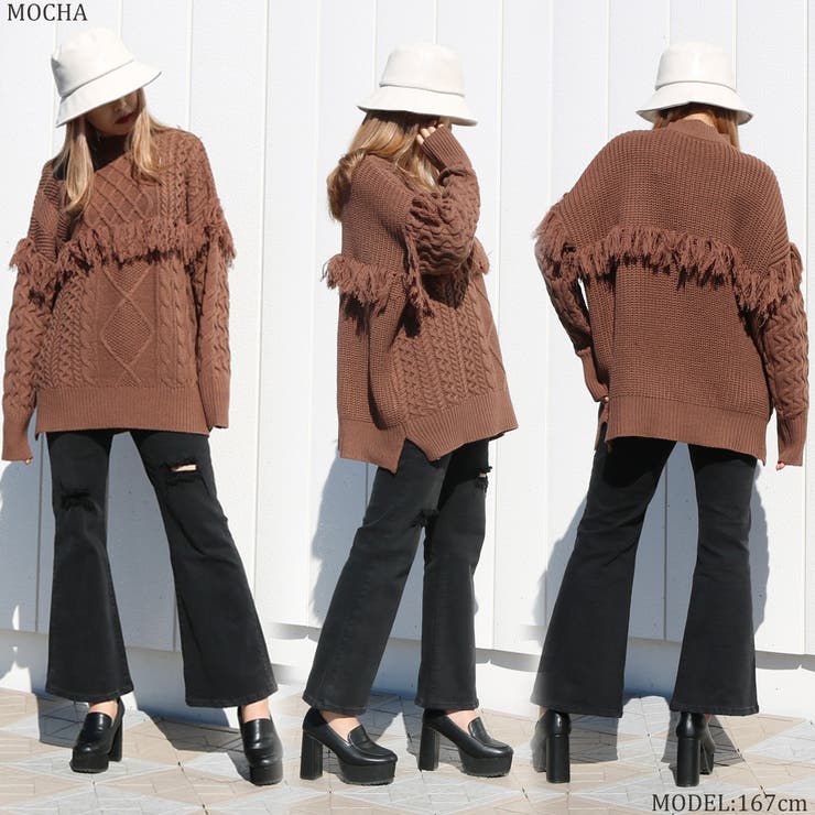 フリンジニットプルオーバー レディース ファッション | non-hedge  | 詳細画像37