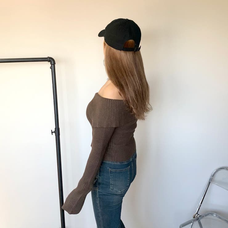 WZIPオフショルニットトップス[品番：NHGW0004144]｜non-hedge