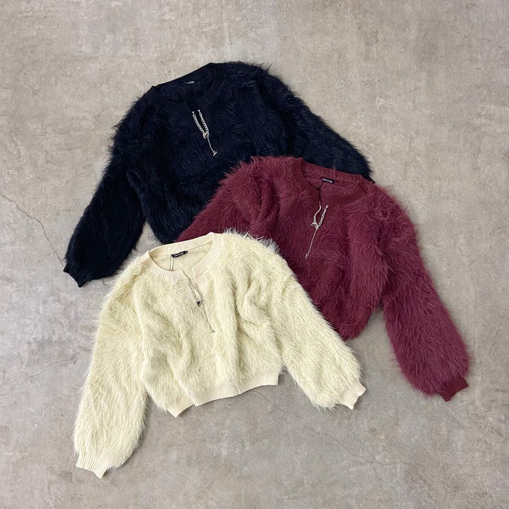 シャギーキーネックプルオーバー | non-hedge  | 詳細画像36 