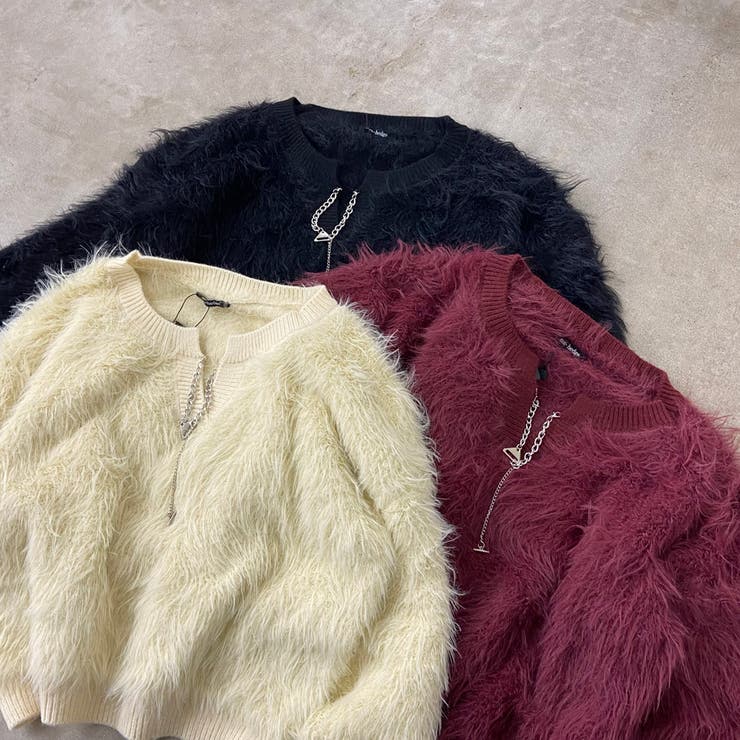 シャギーキーネックプルオーバー | non-hedge  | 詳細画像37 