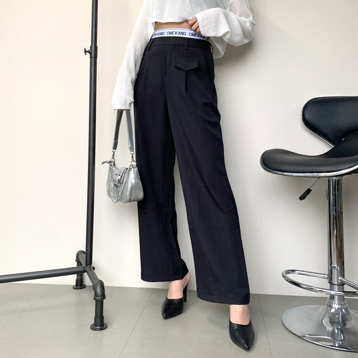 ウエストロゴストレートパンツ[品番：NHGW0004247]｜non-hedge