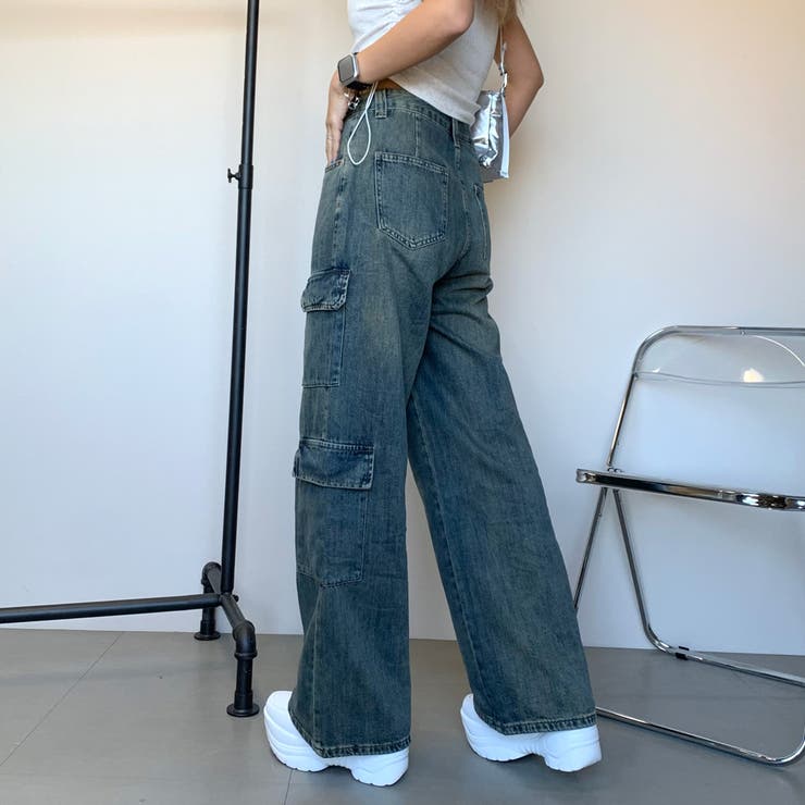 デニムカーゴパンツ[品番：NHGW0004310]｜non-hedge