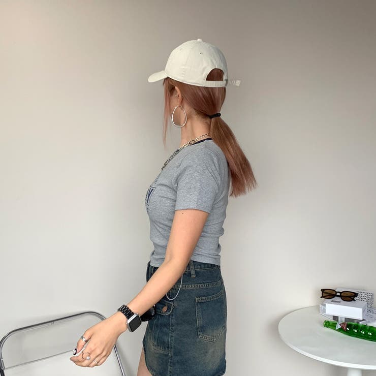 襟配色サイドタックT | non-hedge  | 詳細画像4