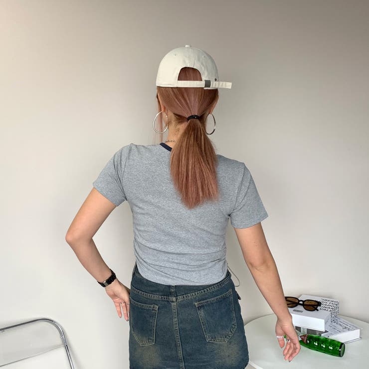 襟配色サイドタックT | non-hedge  | 詳細画像5