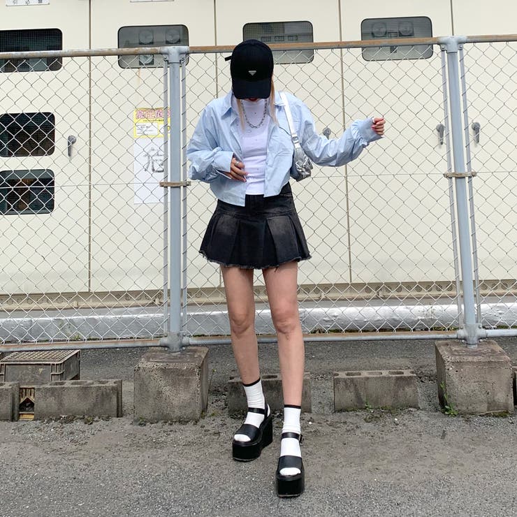 デニムタックスカート[品番：NHGW0004560]｜non-hedge （ノンヘッジ