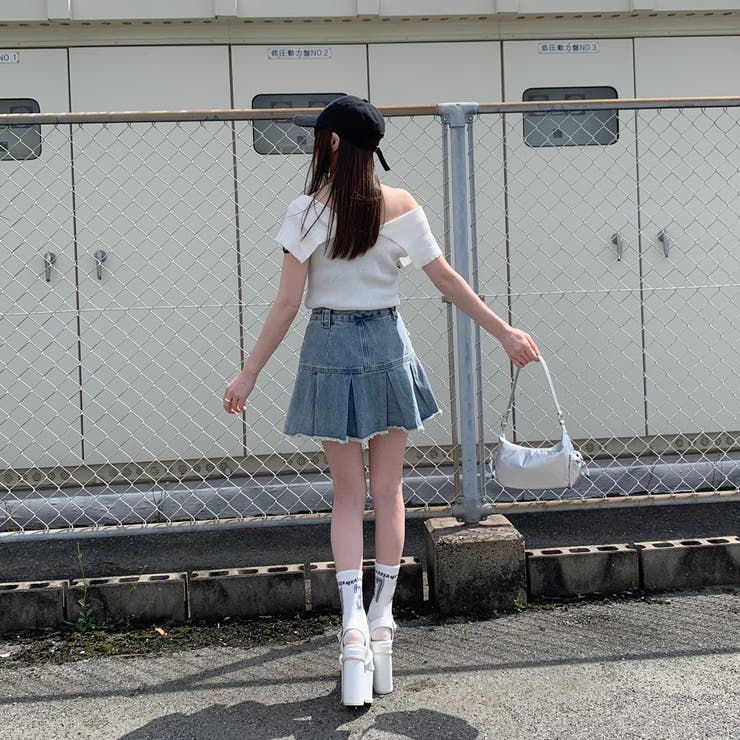 デニムタックスカート[品番：NHGW0004560]｜non-hedge （ノンヘッジ