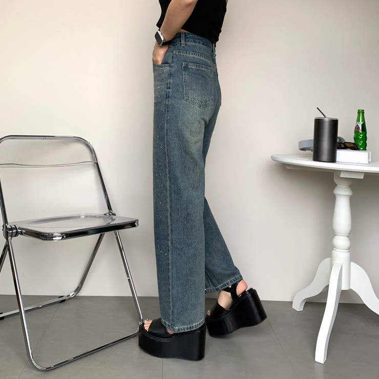 ストーンデニムストレートパンツ | non-hedge  | 詳細画像9 