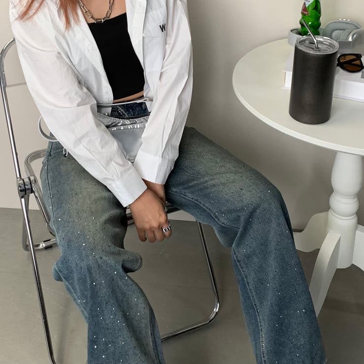 ストーンデニムストレートパンツ | non-hedge  | 詳細画像13 