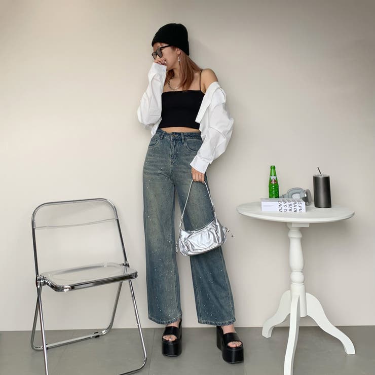 ストーンデニムストレートパンツ | non-hedge  | 詳細画像2 