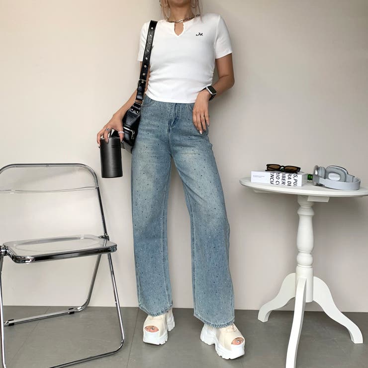 ストーンデニムストレートパンツ | non-hedge  | 詳細画像22 