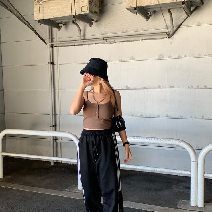 リブボタンバックオープンキャミソール | non-hedge  | 詳細画像3 