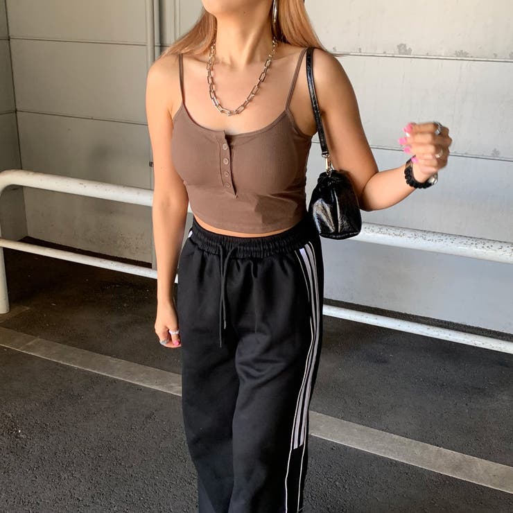 リブボタンバックオープンキャミソール | non-hedge  | 詳細画像5 