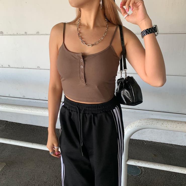 リブボタンバックオープンキャミソール | non-hedge  | 詳細画像6 