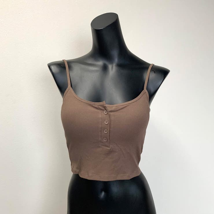 リブボタンバックオープンキャミソール | non-hedge  | 詳細画像9 