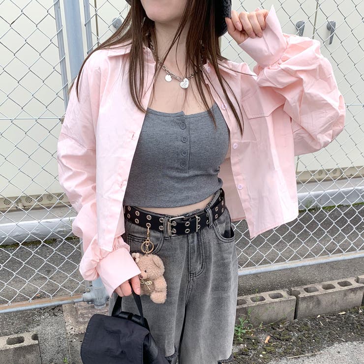 袖シャーリングショートシャツ | non-hedge  | 詳細画像1 