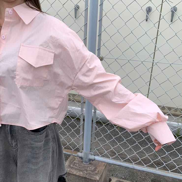 袖シャーリングショートシャツ | non-hedge  | 詳細画像9 
