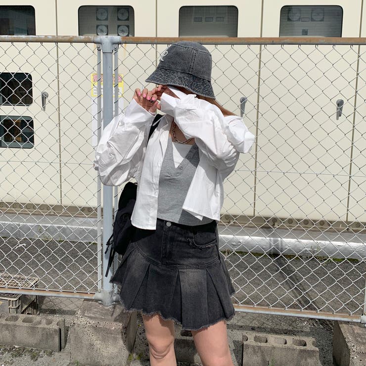 袖シャーリングショートシャツ | non-hedge  | 詳細画像13 