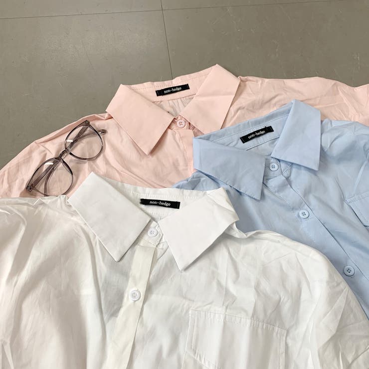 袖シャーリングショートシャツ | non-hedge  | 詳細画像18 