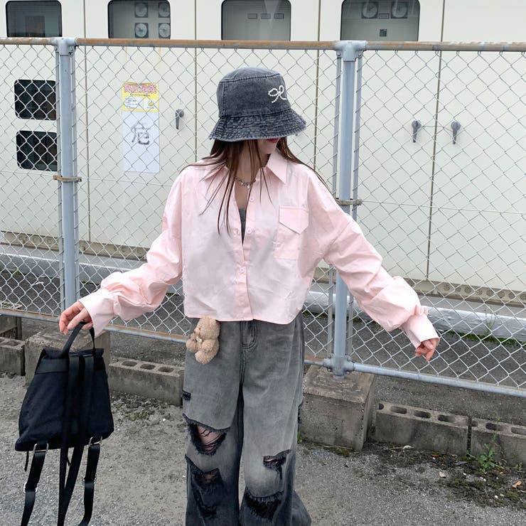 袖シャーリングショートシャツ | non-hedge  | 詳細画像3 