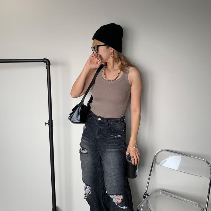 ストーンリブタンクトップ[品番：NHGW0004712]｜non-hedge