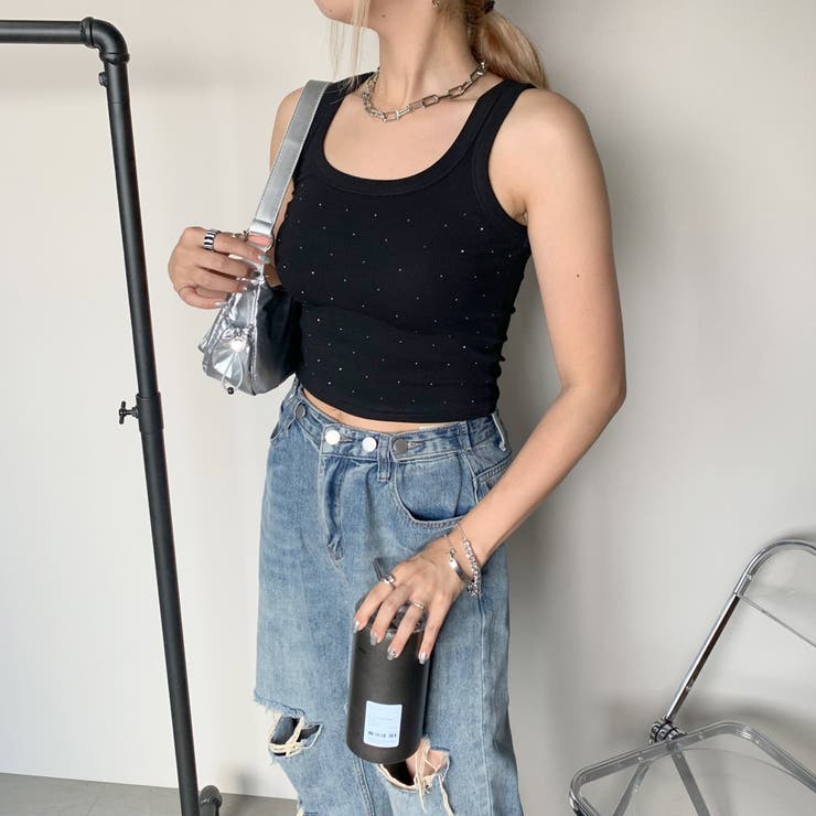 ストーンリブタンクトップ[品番：NHGW0004712]｜non-hedge