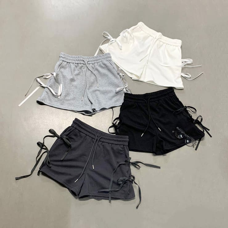サイドリボンショートパンツ[品番：NHGW0004731]｜non-hedge  （ノンヘッジ）のレディースファッション通販｜SHOPLIST（ショップリスト）
